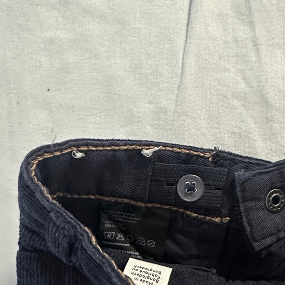 H&M - Navy Corduroy Kids Pants - Picture 4 of 4